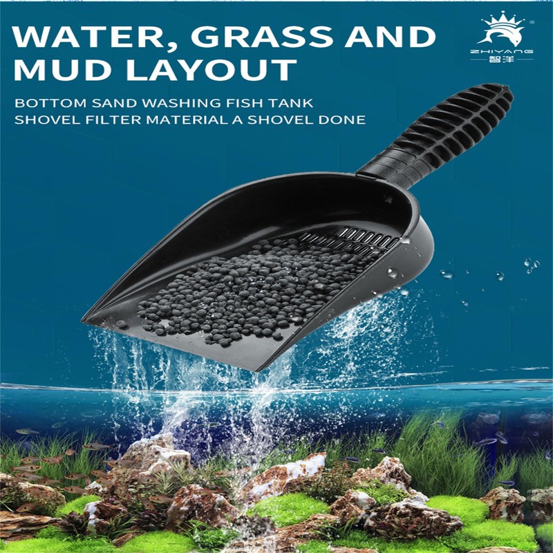 Thereisno Aquariums Gravel Sand Shovel Fish Tanks Cleaning Tool with