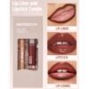 Wugbc 2 Pcs Lipstick and Lip Liner Set Hydrating Lip