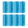 (8 PCS) 16340 Battery CR123A 700mAh Rechargeable Lithium Battery 3.7