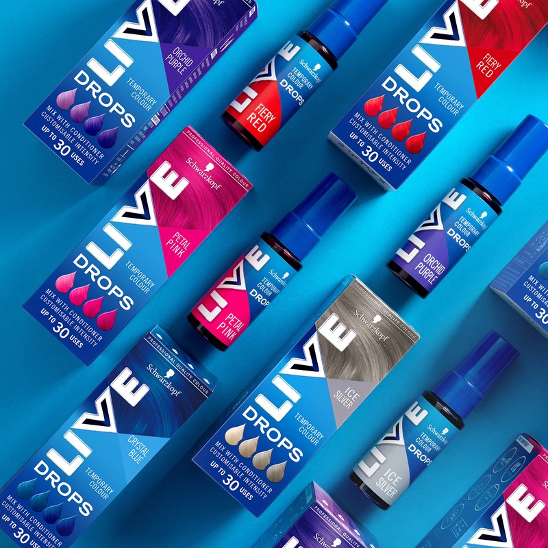 Schwarzkopf Live Colour Drops Vegan Semi-Permanent Purple Hair Colour, 2