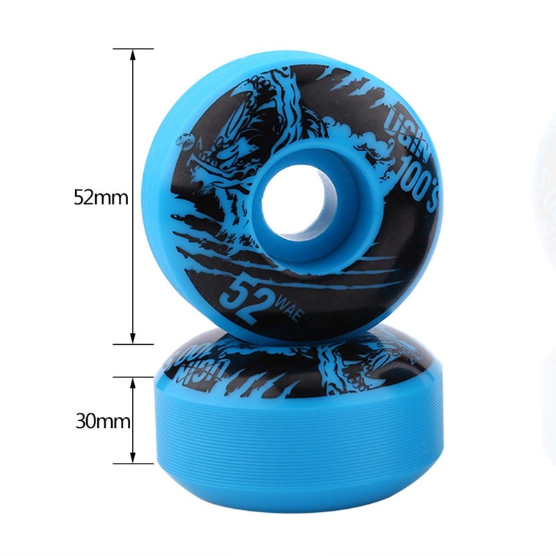 Tyenaza Skateboard Wheels, 52mm x 30mm 4 pcs/set Outdoor Classic
