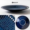 Minorutouki Mino Ware Albee, 220 Plates, Navy