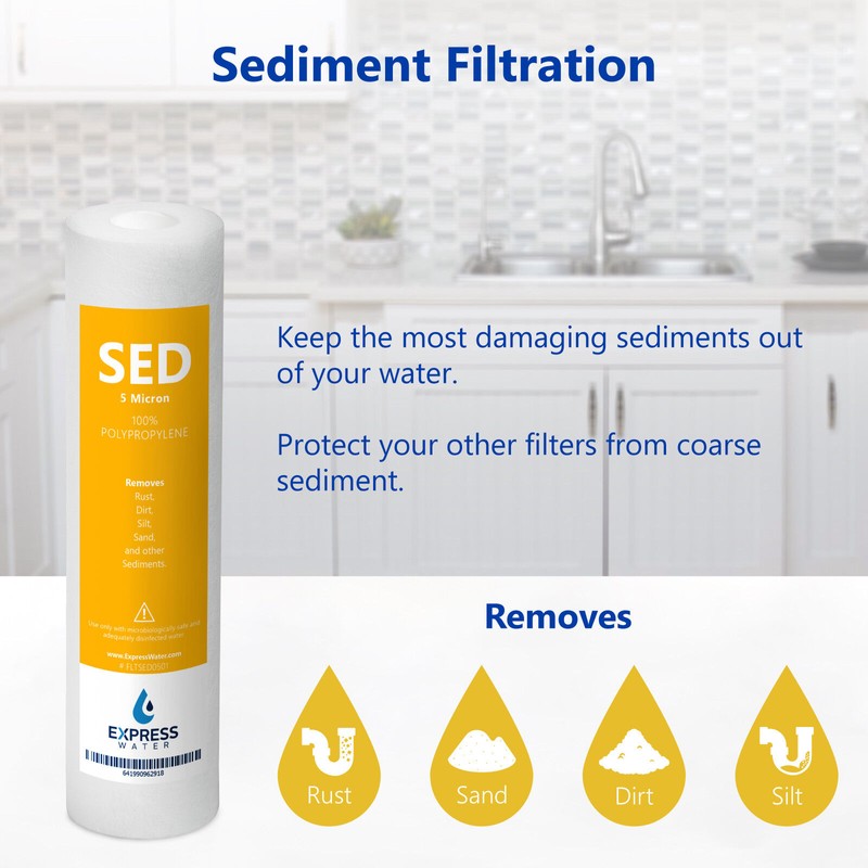 Express Water 6 Month Alkaline Ultraviolet Reverse Osmosis Replacement Filter