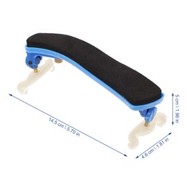 Rubber Violin Shoulder Rest 1/4 to 1/8 Violin Shoulder Support Violin Parts Orchestral Strings Accessories for Player Lovers (Blue)