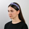 Foryysa Rhinestone Headband 4th of July Headbands Glitter Red Blue