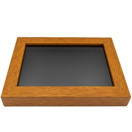 Honey Pecan 20x24 Wood Shadow Box Display Frame with Black Acid-Free Backing UV Acrylic & Hanging Hardware - with 3/4" Usable Depth - Great Baby Shadow Box Shadowbox