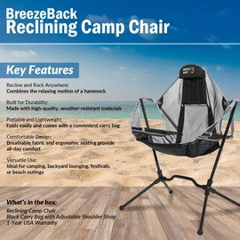 BreezeBack Reclining Camp Chair