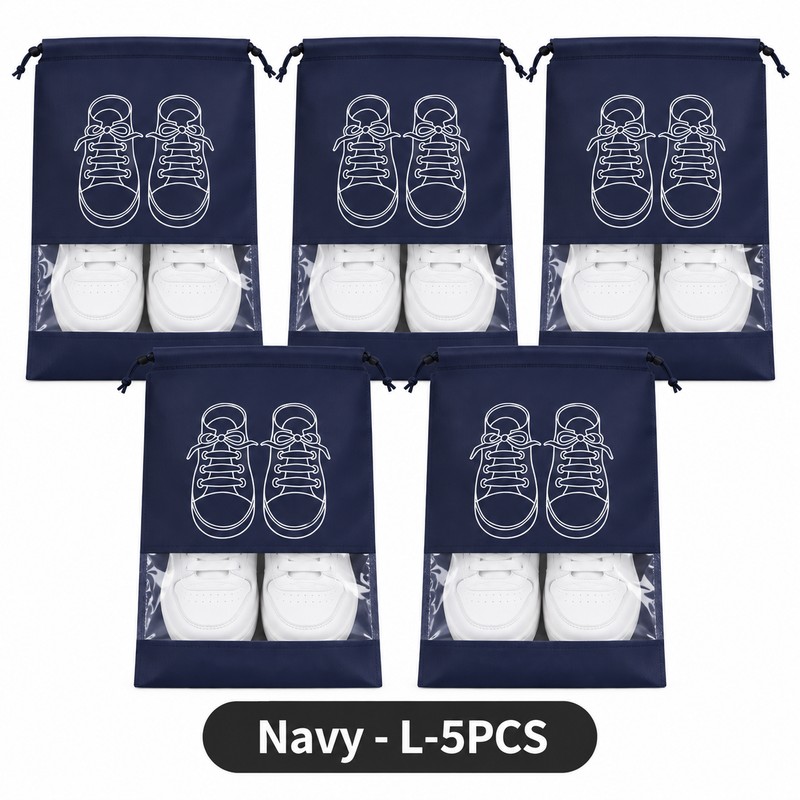 Non-Woven Shoe Storage Bags for Travel & Closet Organization –