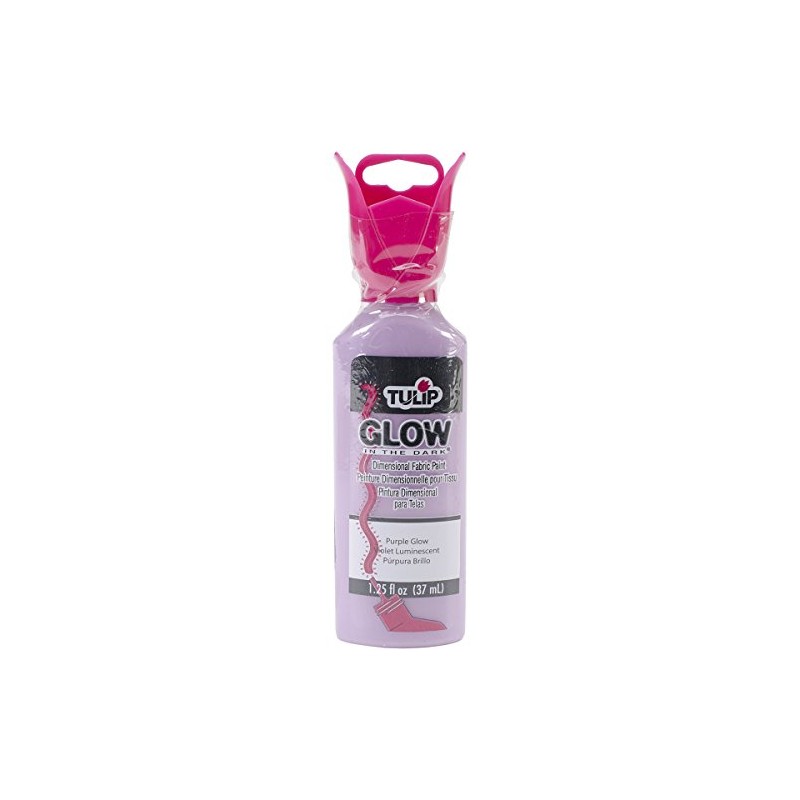Tulip 1.25oz 3D Fabric Paint Purple Glow
