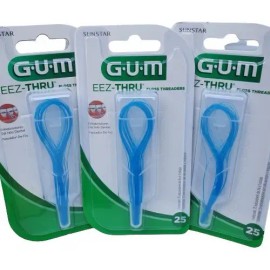75 Enhebradores Hilo Dental Gum Eez-thru Ortodoncia Brackets