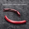 Steering Wheel Cover, ABS Material, Red Carbon Fiber Texture, Segmented