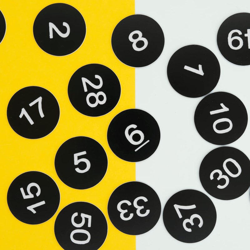 Plastic Numbered Discs Number Tags Engraved Numbered Tags Without Hole