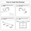 Byondeth Curtain Rods for Windows 16 to 88 Inches Adjustable