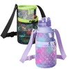 BrainyBees 2 Pack Mesh Water Bottle Carrier for Boys and