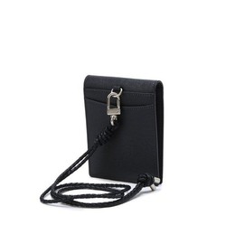 Hazzys (신세계센텀점)COLOR POINT 네이비 라인배색 소가죽 폴더형 목걸이 카드지갑 HJHO4F032N3 (SHINSEGAE CENTUM) COLOR POINT Navy Line Color Block Cowhide Folder Type Necklace Card Wallet HJHO4F032N3