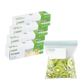 Restaurantware Bag Tek 1 Quart Storage Zip Bags 1000 Disposable Zipper Pouch Bags - Double Zipper Greaseproof Clear Plastic Zip Bags With Write-On-Label For Food Organization And Storage