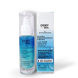 Dewy-Skin Novanta10 Gesichtsserum 90% Biofermentiertes Haferwasser - 10% Hyaluronsäure und Arganöl - Naturkosmetik - Intensive Feuchtigkeit - No-Age-Behandlung