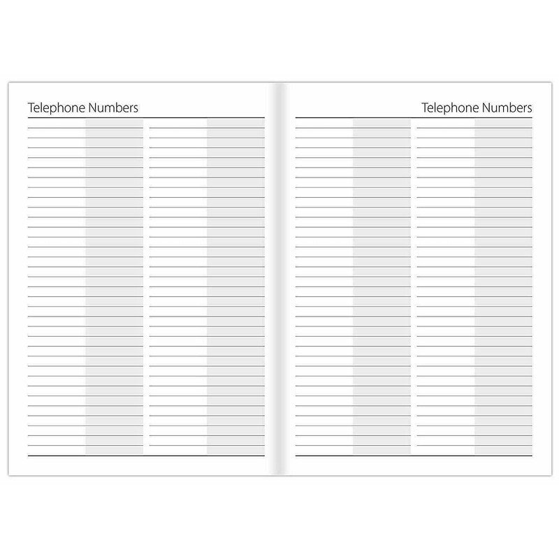 2025 A4 Day a Page Diary - Full Year Hardback