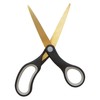 Westcott 55847 8-Inch Titanium-Bonded Scissors For Office and Home, Black/Gold,