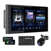 Haudio 7" Double Din Car Stereo with Wireless CarPlay &