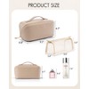 Vlando Large Capacity Travel Cosmetic Bag - Makeup Bag, PU
