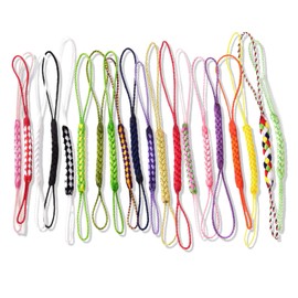 Samcos Netsuke Rope, Set of 20, Rayon Rope, Rope, Crafts, DIY Keychain, Strap, Cell Phone Strap, Accessories, Handmade Material, Accessories, Parts (Mixed Colors)