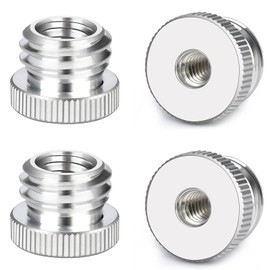 Nutmanel 1/4 to 5/8 inch, 3/8 to 5/8 inch camera screw adapter, tripod adapter for cameras, tripods