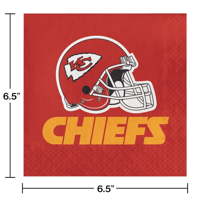 Trendware Kansas City Chiefs Napkins, 48 ct