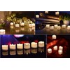 eLander eLander LED Tee Lichter flammenlose Kerzen mit Timer, Automatikmodus:
