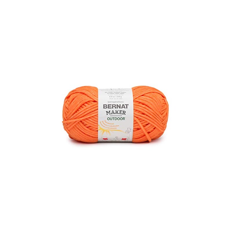 Bernat Maker Outdoor Solids- Oranges