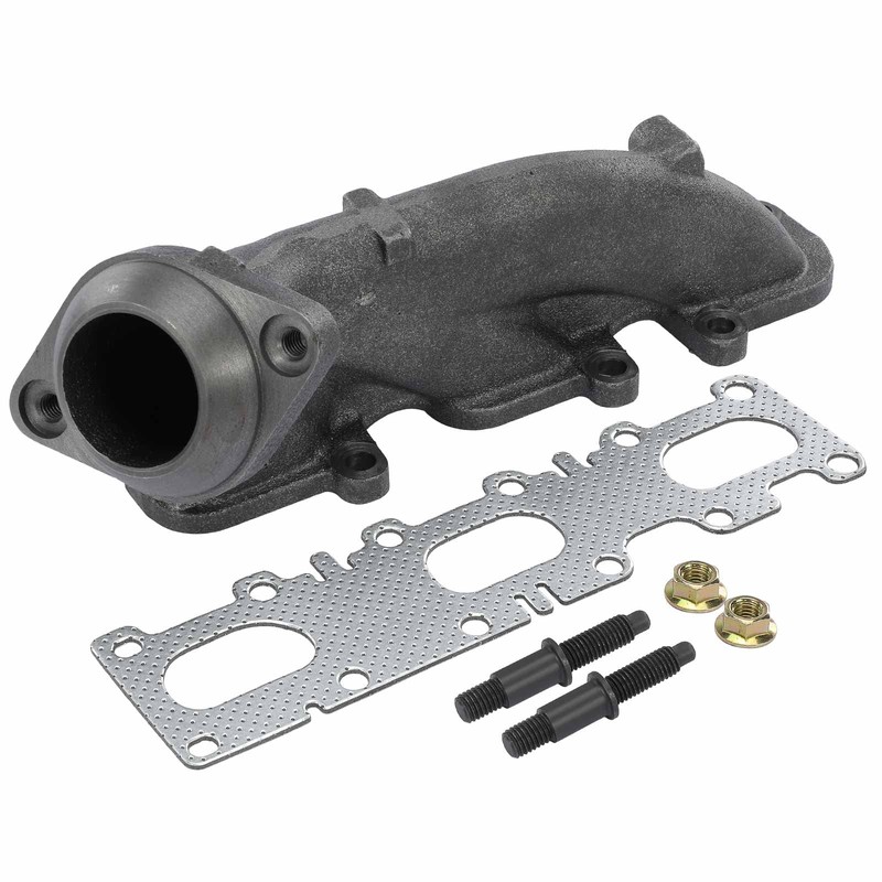 A-Premium Left Engine Exhaust Manifold Kit W/Gasket & Studs &