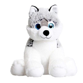 Husky Dog - Soft Plush Toy - 16 inch / 40cm - Build your own Teddy Bear Making Kit - no sew (Basic Kit)