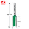 Trend CraftPro Straight Two Flute Router Cutter Bit, 1/4 Inch