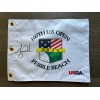 2000 US Open @ Pebble Beach White Souvenir Flag w/Tiger