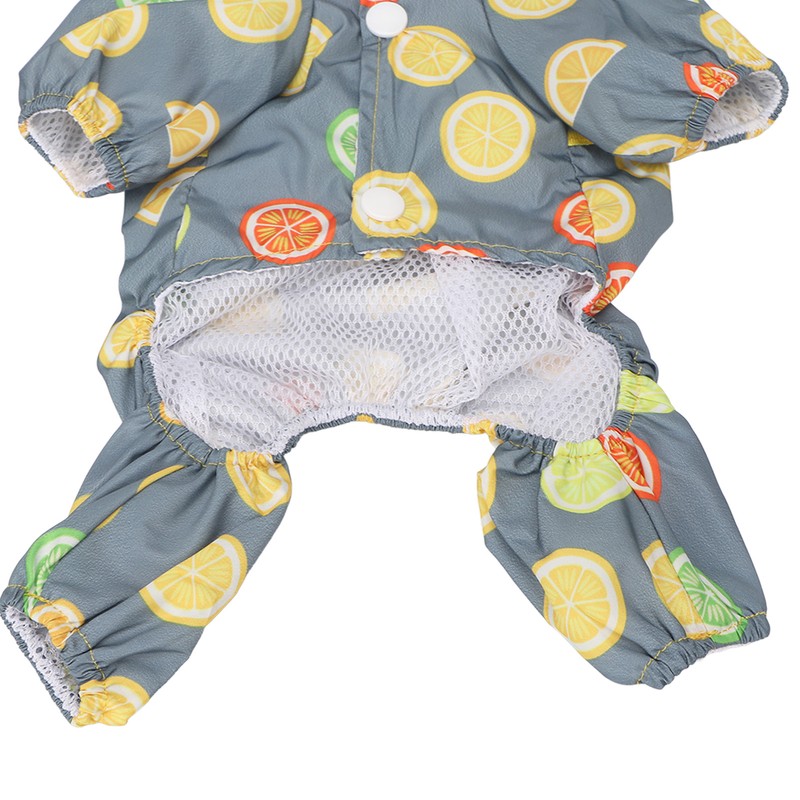 Dog Raincoat Hooded Reflective Windproof Breathable Lightweight Pet Rain Jacket