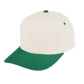 C.C Two Tone Vintage Canvas Snapback Hat Trucker Hat Baseball Cap (US, Alpha, One Size, Green)
