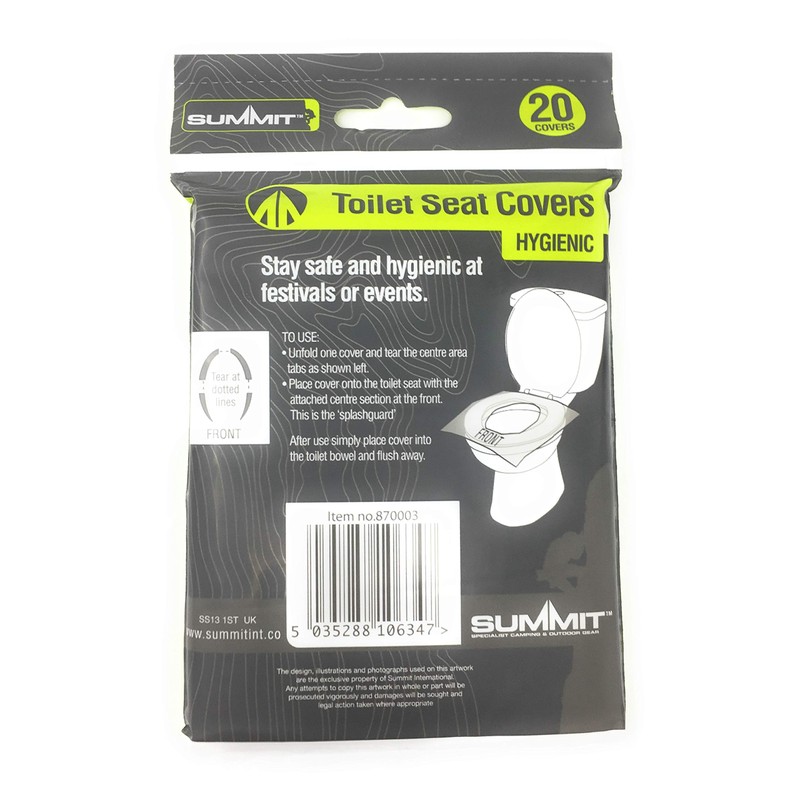 PMS Festival/Camping Toilet SEAT Covers PK 20