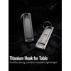 sayram ST5 Titanium Purse Hook for Table – Foldable Bag
