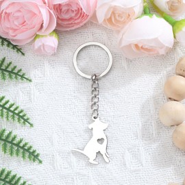 Tranbath Schlüsselanhänger Hund Süße Welpe Hundetasche Anhänger Metall Hundemama Geschenk Personalisierte Hund Schlüsselanhänger Cartoon Keychain Tier Schlüsselanhänger Frauen Geschenk