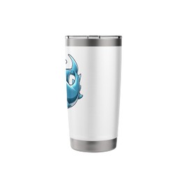 Cute Shark with Easter Basket and Bunny Ears Happy Easter Stainless Steel Insulated Tumbler
