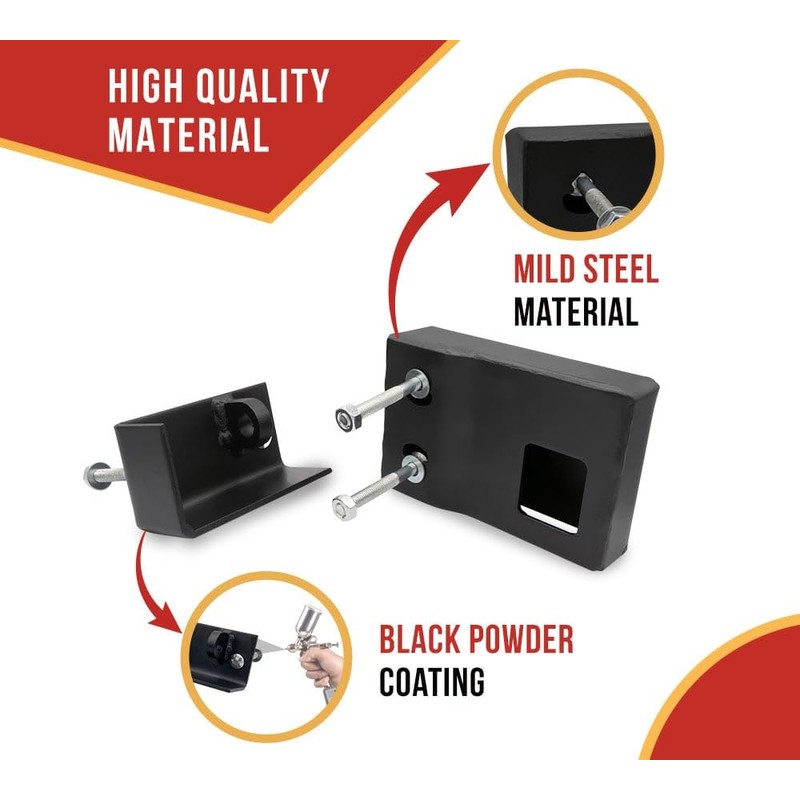 Mytee Products 2 Pack Heavy-Duty Shipping Container Lock Box Bolt-On