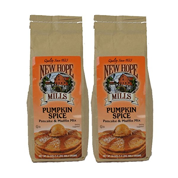 New Hope Mills Pumpkin Spice Pancake & Muffin Mix - 24 oz - Kosher(Dairy) - 2 Pack