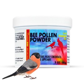 Morning Bird Bee Pollen Powder for Birds 3 Oz – Complete Nutrition with Protein, Amino Acids & Immune Support – Bird Vitamin & Mineral Supplement for Daily Health & Wellness