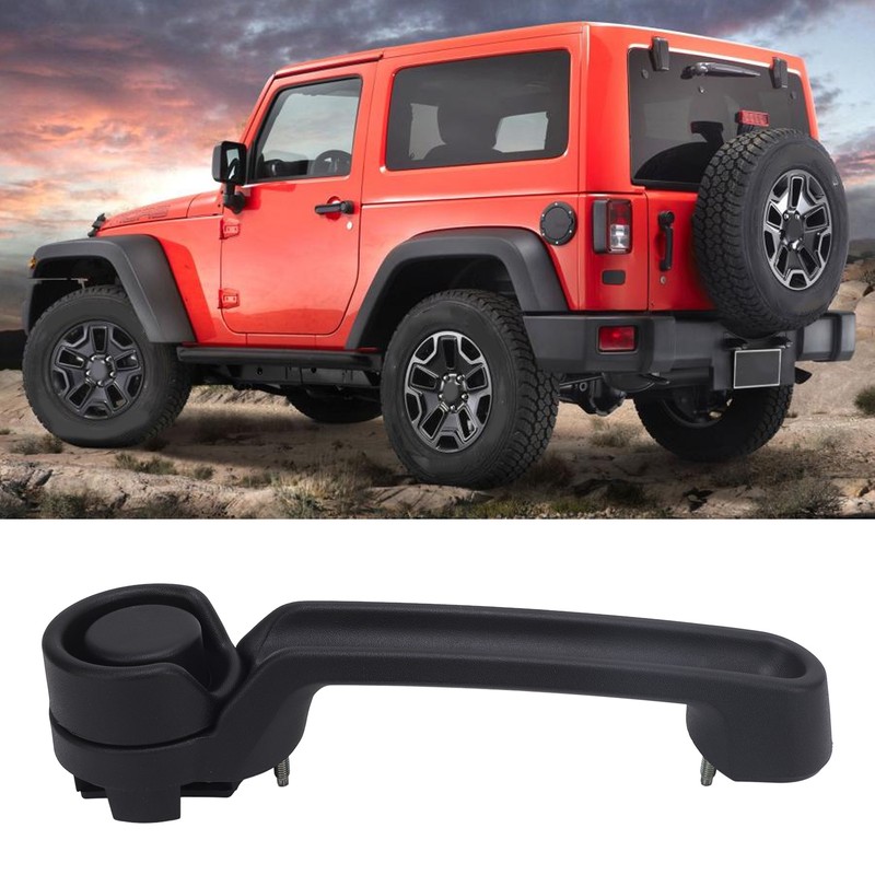 Black Tailgate Handle 55395410AH Back Door Liftgate Handle With Keyhole