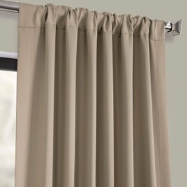 HPD Half Price Drapes Curtain For Room Darkening 50 X 84 (1 Panel), BOCH-151304-84, Classic Taupe