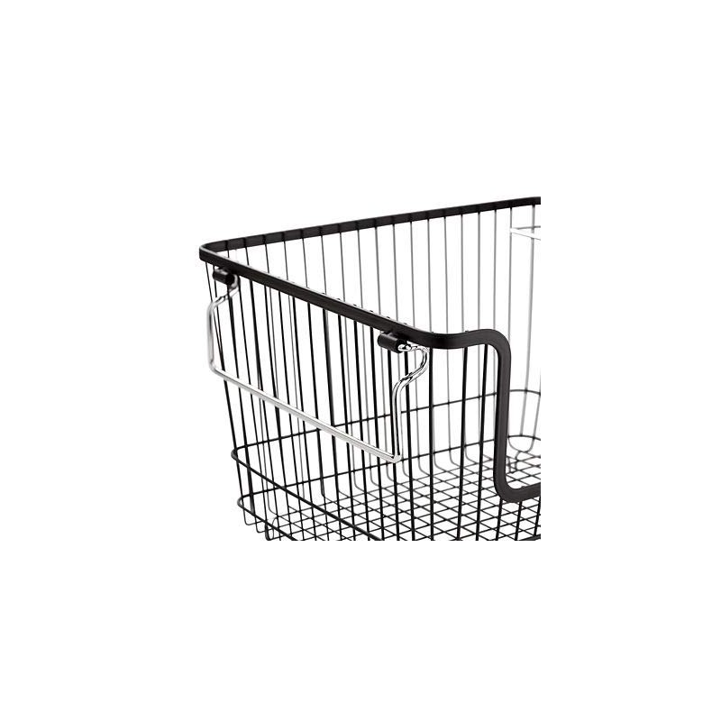 Lakeland Large Multi-Purpose Stackable Wire Storage Basket With Carry Handles
