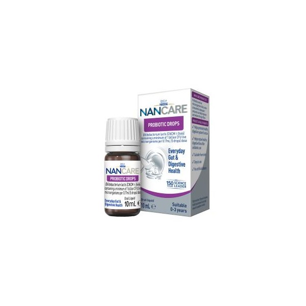 Nestle BioGaia NanCare Probiotic Drops For Everyday Gut & Digestive Health 10mL