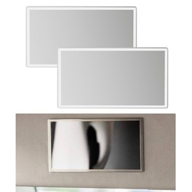 Flaconi 2 PCS 6"x3" Auto Spiegel,Sonnenblende Spiegel,Autospiegel,Spiegel Auto,Auto Kosmetikspiegel,Auto Spiegel Sonnenblende,Auto Makeup Spiegel,Auto Selbstklebend Spiegel für Auto LKW SUV