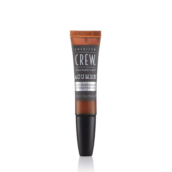 Men's Eye Hydrating Gel by American Crew, Energizing Oil-Free Gel to Minimize Puffiness and Reduce Dryness, 0.5 Fl Oz