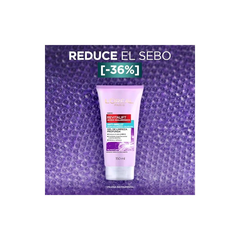 L'Oreal Paris Revitalift Ácido Hialurónico Gel de Limpieza Profunda Anti